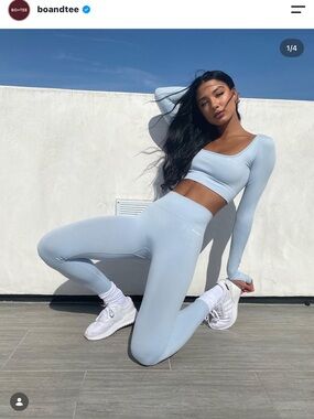 BO+TEE Unstoppable - Leggings in Sky Blue S